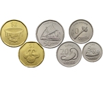 Fiji 6 Coin Set 5 Cent - 2 Dollars 2012 UNC