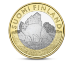 Finland 5 Euro Animals of the Provinces - Finland Proper Fox 2014