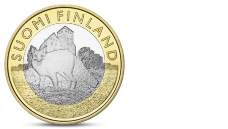 Finland 5 Euro Animals of the Provinces - Finland Proper Fox 2014