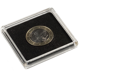 Square Coin Capsules QUADRUM 38 mm Pack 10 Pcs