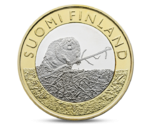 Finland 5 Euro Animals of the Provinces - Satakunta Beaver 2015