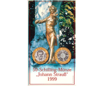 Austria 50 Schilling Johann Strauss Bimetallic 1999 UNC