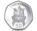 Gibraltar 50 pence Christmas - Bell