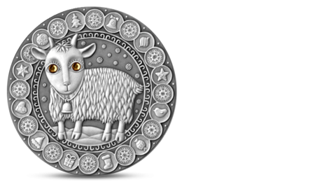 Belarus Zodiac Capricorn 20 Ruble Silver 2009