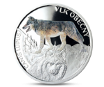 Niue 1 Dollar Gray Wolf Silver 2014