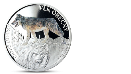 Niue 1 Dollar Gray Wolf Silver 2014