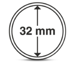 Round Coin Capsules Diameter 32 mm Pack of 10 Pcs