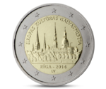 Latvia 2 Euro Capital of Riga 2014