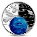 Niue 1 Dollar Solar System  -  NEPTUNE Silver 2021