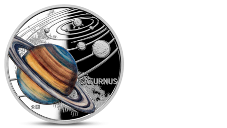 Niue 1 Dollar Solar System  -  Saturn Silver 2021
