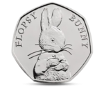 UK 50 Pence Beatrix Potter Flopsy Bunny 2018 BUNC