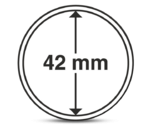 Round Coin Capsules Diameter 42 mm Pack of 10 Pcs