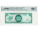 Trinidad & Tobago 5 Dollars 1964 PMG 66