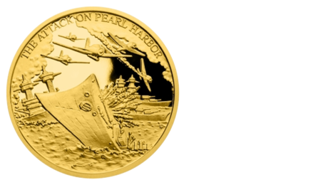 Niue 5 NZD Attack on Pearl Harbor Gold 2016