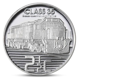 South Africa 2.5 cent Trains 2013 Proof Silver 