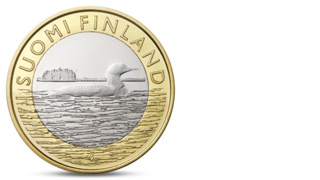Finland 5 Euro Animals of the Provinces - Savonia Bird 2014