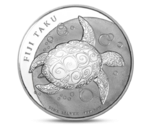 Fiji 2 Dollars Taku Turtle Silver 2013 BUNC