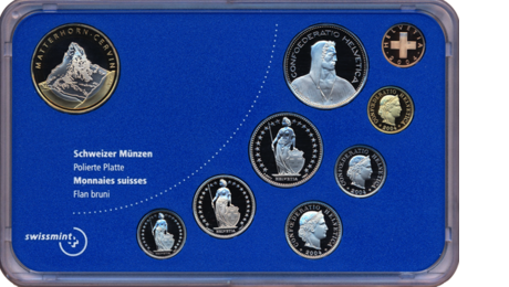 Switzerland Official Mint Set MATTERHORN CERVIN 2004 PROOF