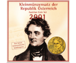 Austria Official Schilling Mint Set Johann Nestroy 2001