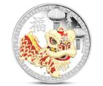 Australia 1$ 1 Oz Silver Chinese Dancing Lion 2015