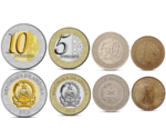 Angola 4 Coins Set 50 Centimos - 10 Kwanzas 2012 UNC
