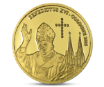 Congo 20 Francs Gold Papa Benedict XVI 2005