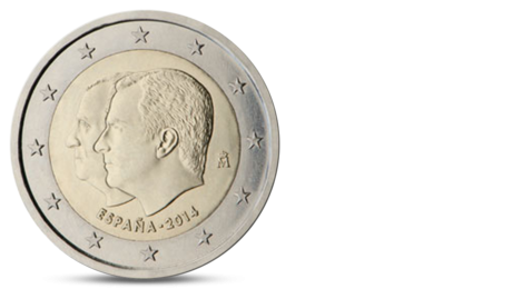 Spain 2 Euro Change of the Head of State 2014 UNC