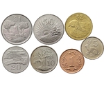 Zimbabwe 7 Coins Set 1 5 10 20 50 Cents 1 2 Dollar 1997 2002 UNC