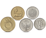 Solomon Islands 5 Coins Set Animals 2012 UNC