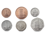 IOM Isle of Man 6 Coins Set 1, 2, 5, 10, 20, 50 Pence 2013