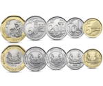 Singapore Currency Set 5 Coins 2013 UNC