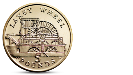 Laxey Wheel 5 Pounds UNC 2013
